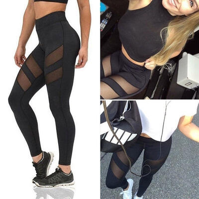 

Women High Waist Yoga Fitness Leggings Running Gym Stretch Sports Pants Trousers