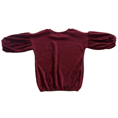 

Lolita Style Girls Autumn Lantern Sleeve Tops Tees Solid Color Baby Kids Children Long Sleeve Tops T-shirts Shirt