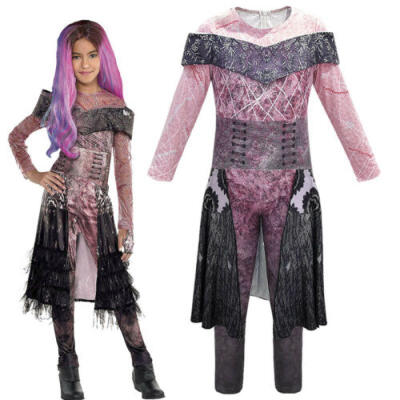 

US Descendants 3 Audrey Mal Costume Jumpsuit Halloween Cosplay Dress Outfits Set