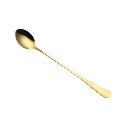 

Siaonvr Colorful Spoon Long Handle Spoons Flatware Coffee Drinking Tools Kitchen Gadget