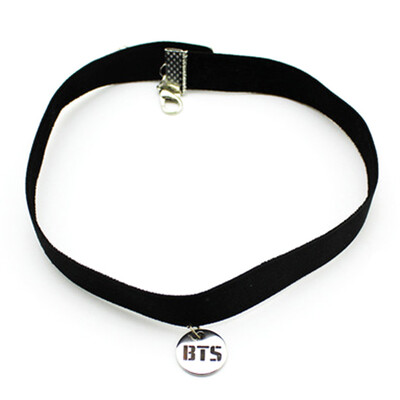 

BTS Bangtan Boys Fashion Sexy Vintage Black Necklace Kpop Pendant Choker Necklace