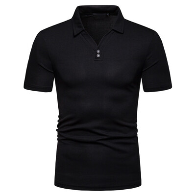 

Toponeto Fashion Mens Casual Pure Color Slim Fit Short Sleeve Sports Shirt Top Blouse