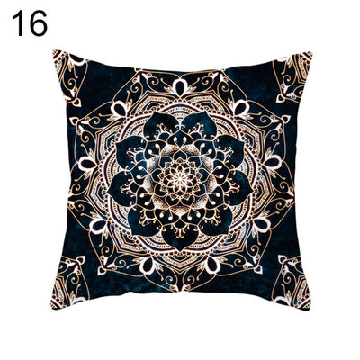 

Mandala Arabesque Flower Yin Yang Pillow Case Cushion Cover Chair Sofa Decor