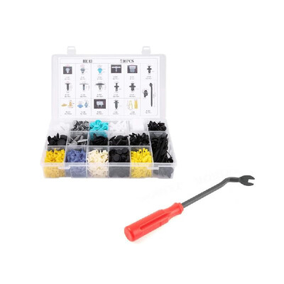 

730Pcs Assorted Car Body Plastics Push Retainer Pin Rivet Fasteners Trim Moulding Clip Automotive Furniture Assembly Expansion Scr