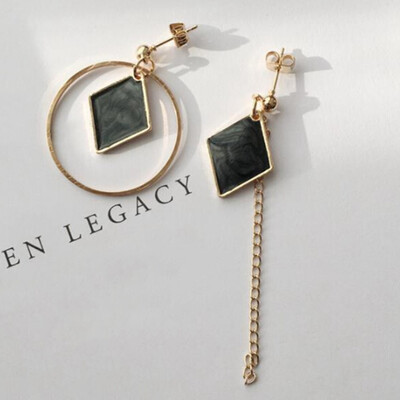 

Free Shipping 2018 New Fashion Womens Earrings Irregular Geometric Circle shaped Womens Earrings Party