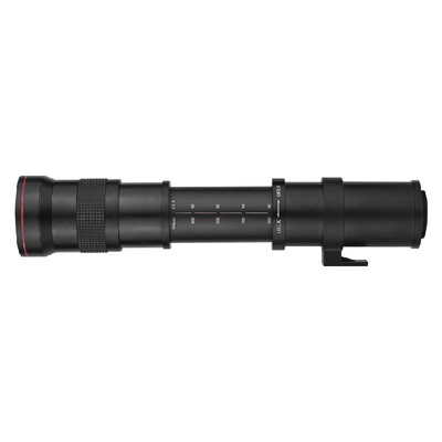 

Super Telephoto Manual Zoom Lens 420-800mm F83-16 T-Mount with M43 Mount Adapter Ring for Olympus E-M1 MarkIIE-M5E-M5 Mark II