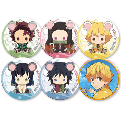 

redCherry Anime Demon Slayer My Hero Academia Dragon Ball Brooches Button Badges Pins Set for Clothes Backpack Pencil Case