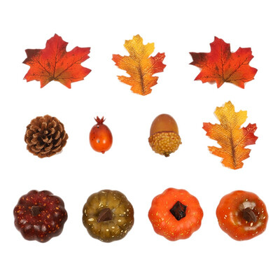 

Cactus Simulation Pumpkin Thanksgiving Decoration Maple Leaf Bunch Thanksgiving Autumn Harvest Home Decorations 1515cm