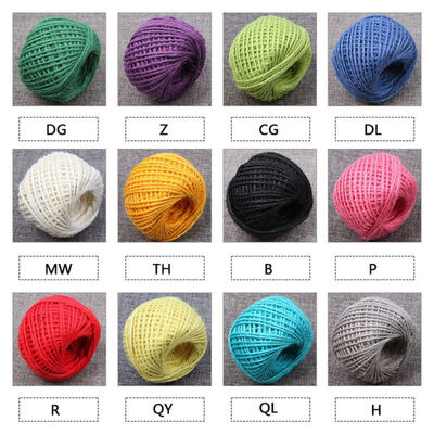 

13 Colors Natural Rope Wedding Decoration Rustic Wrap Gift Packing String Wedding Decoration Christmas Burlap Jute Twine