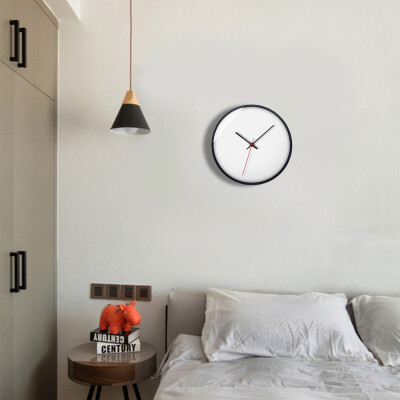 

Gobestart European Minimalist Creative Wall Clock Living Room Decorated With Metal Clock