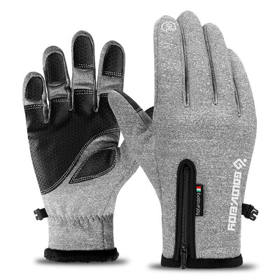 

Golovejoy Unisex Touch Screen Gloves Plus Velvet Winter Windproof Waterproof