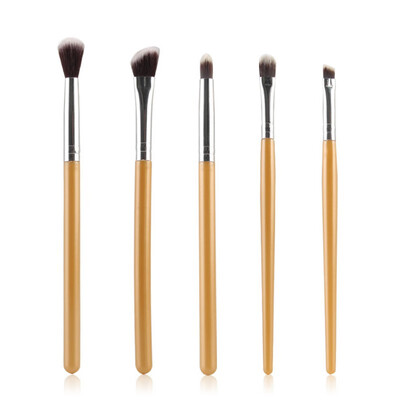 

5 Pcs New Aluminum Brushes Eyeshadow Lip Eyeliner Brush Make Up Tool Cosmetic