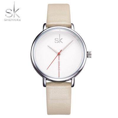 

new SK black watch genuine leather Watches Women Top Brand Luxury Casual Clock lover Wrist Watch Relogio Feminino for couple2019