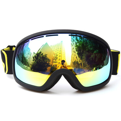 

Skiing Snowboarding Skating Goggles UV Protection Anti-fog Wide Spherical PC Lens Anti-slip Strap Helmet Compatible