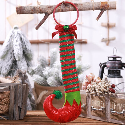 

Elf Boots Stockings Christmas Ornaments Hanging Pendant Christmas Tree Decoration For Home