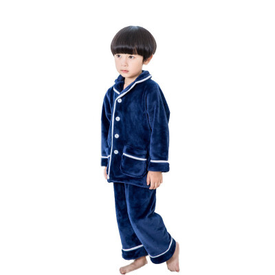 

Winter Super Warm Pajamas Underwear For Kids Boys Girls Flannel Home Sleepwear Pajamas For Kids Children 2019 2 PcsSet