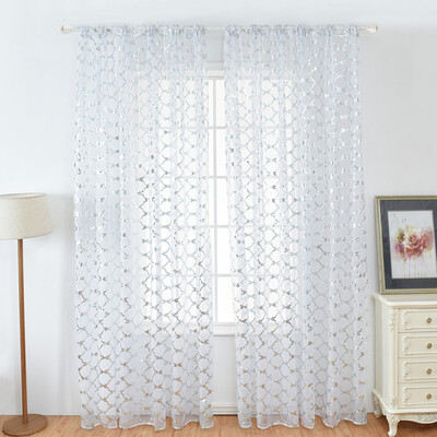 

Gobestart 1Pcs Solid Window Curtain Drape Panel Daylight Protection Sheer Scarf Valances