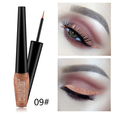 

MISS ROSE Glitter Metallic Liquid Eyeshadow Waterproof Shimmers Eye Cosmetics