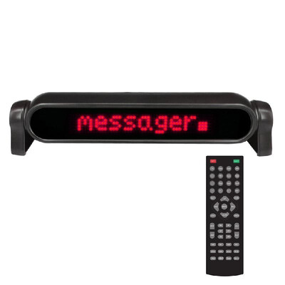 

Car LED Display With Remote Control Scrolling Message Display Board Strip Screen 12V Fast Programmable 360 Degree Rotation