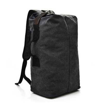 

Multifuctional Outdoor Male Female Backpack Fashion Korean Students Schoolbag Bucket Bag Travel Recreation Large Capacity Canvas K