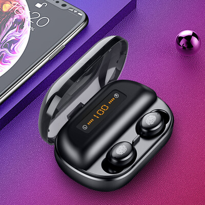 

Bluetooth 50 HIFI Stereo Earphone Mini In Ear Wireless Earbuds Waterproof Sport Headphones with Charging Case