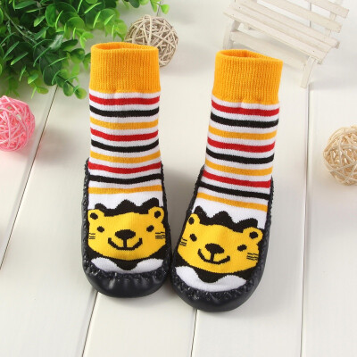 

Newborn Baby Cartoon Soft Soled Sock 5-18M Boys Girls Infant Toddler Anti-slip Floor Socks