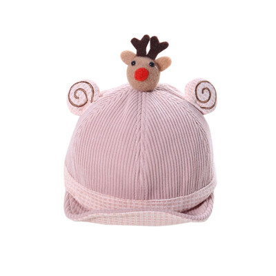 

8-18M Newborn Baby Cap With Cute Bear Top Newborn Kids Baby Winter Boy Girl Hat Baby Boy Accessories Newborn Baseball Hat