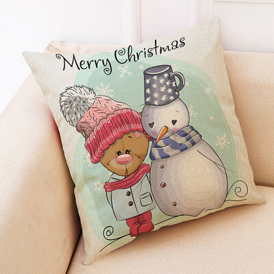 

〖Follure〗Christmas Home Decor Cushion Cover Graffi Style Throw Pillowcase Pillow Covers