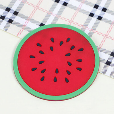 

Silicone Coaster Fruit Shape Cup Mat Slip Insulation Pad Cup Mat Pad For Home Restaurant Drinkware Accessories