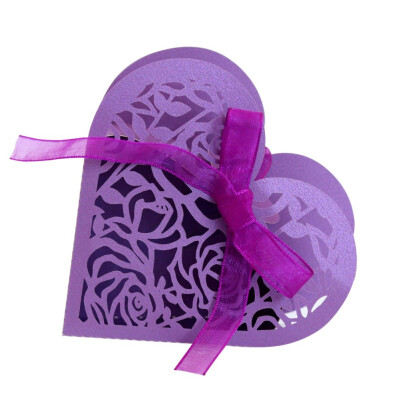 

50Pcs Hollow Heart Candy Box European Wedding Romantic Gift Box Party Decoration Box