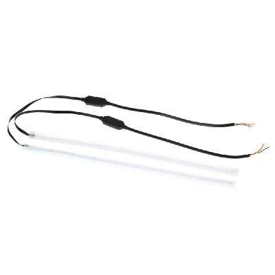 

LED Light Strip Daytime Running Lights Turn Signal Light Dual Color White Amber Flexible Lamp