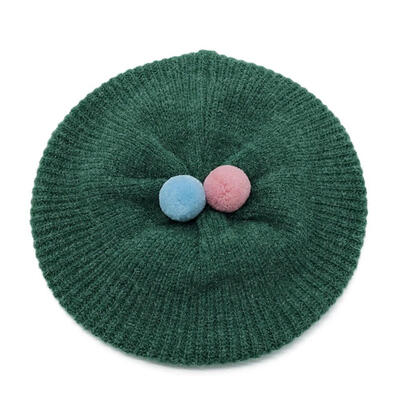 

Baby newborn caps cotton Autumn Winter Fashion Knitted Baby Girl Hats Candy Color Design Retro Kids Toddler Beret Cap