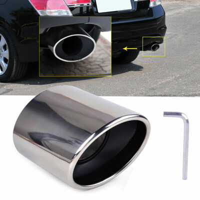 

For Honda Accord 08-13 Exhaust Muffler Tail Tip Oval Pipe Chrome Stainless Steel