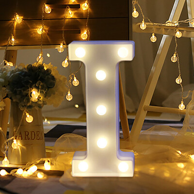 

Gobestart Remote control Alphabet Letter Lights LED Light Up White Plastic Letters Stand I