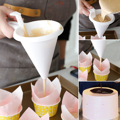 

JPGIF Adjustable Chocolate Funnel for Baking Cake Decorating Tools Kitchen