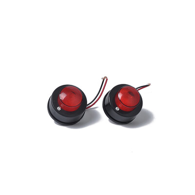 

1Pair 7 Red LED Car Truck Pickup Trailer Round Clearance Light 12-24V Side Turn Signal Lights