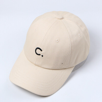 

New Korea soft sister wind C letter embroidered baseball hat cartoon Harajuku female curved brim cap visor hat