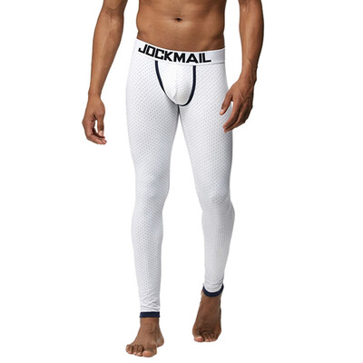 

Gobestart Mens Cotton Letter Printed Skinny Slim Fit Warmth Long Leggins Comfy Trousers
