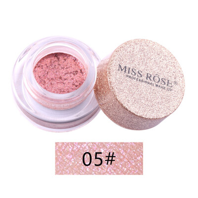 

MISS ROSE Eye Shadow Powder Shiny Smoky Eyeshadow Bling High Gloss Face Glow Powder