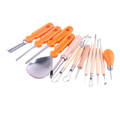 

13pcs Halloween Pumpkin Carving Kit Stainless Steel Carving Tools Set Halloween Decoration Cutting Tool
