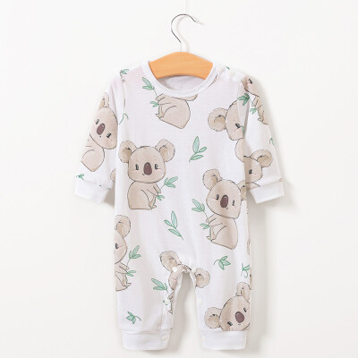 

Autumn Baby Boy Girl Casual Romper Infant Cartoon Animal Print Long Sleeve Children Bodysuit Jumpsuit Outfits