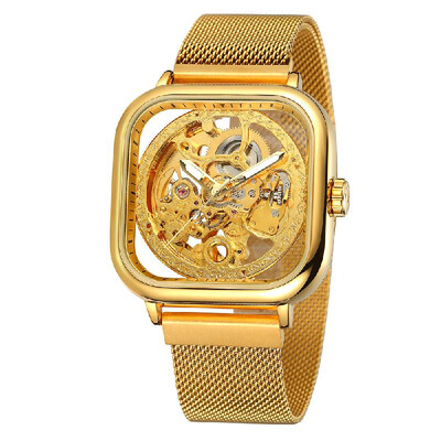 

FORSINING 291 Mechanical Men Watch 3ATM Waterproof Luxury Business Luminous Male Watch Skeleton Wristwatch for Men with Stainless