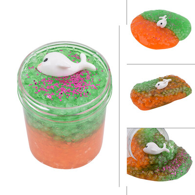 

〖Follure〗120ml Dolphin Mud Mixing Rice Grain Slime Putty Scented Stress Kids Clay Toy