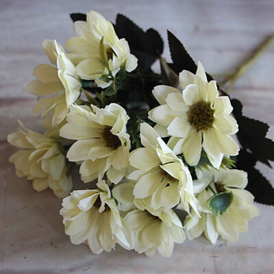 

1 Bunch Artificial Fake Bridal Daisy Flower Bouquet Home Wedding Party Decoration