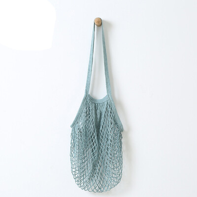 

Gobestart Reusable Fruit String Grocery Shopper Cotton Tote Mesh Woven Net Shoulder Bag