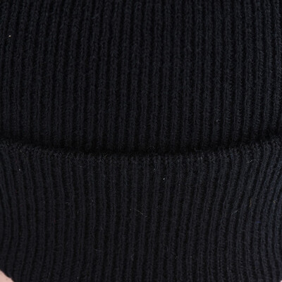 

Men Women Knitted Beanies Hat Letter Embroidery Dome Autumn Winter Cap Warm Hat Headwear BlackWhite