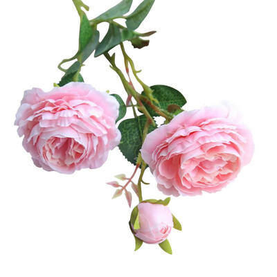 

1 PCS Western Roses European Peony Artificial Flower Beautiful Rose Peony Small Bouquet Flowers Home Spring Party F