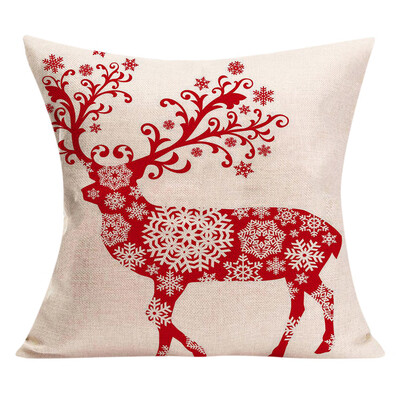 

Tailored 18 Cotton Pillow Case Linen Cushion Cover Merry Christmas Home Decoration