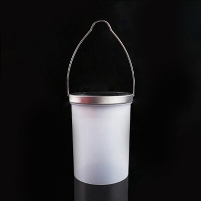 

Cross-border dedicated solar led round hanging lamp stainless steel solar hanging lamp garden park lawn lamp creative