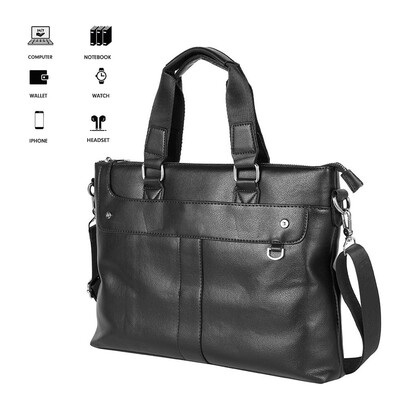 

Mens Briefcase Leather Bags Laptop Business Handbags Genuine Leather Shoulder Bags Messenger Bags Tote